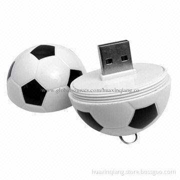 Ball-shaped USB Flash Drive, 128MB-64GB Capacities, Logo Design, USB 2.0/3.0, Accepts OEM/ODM Orders